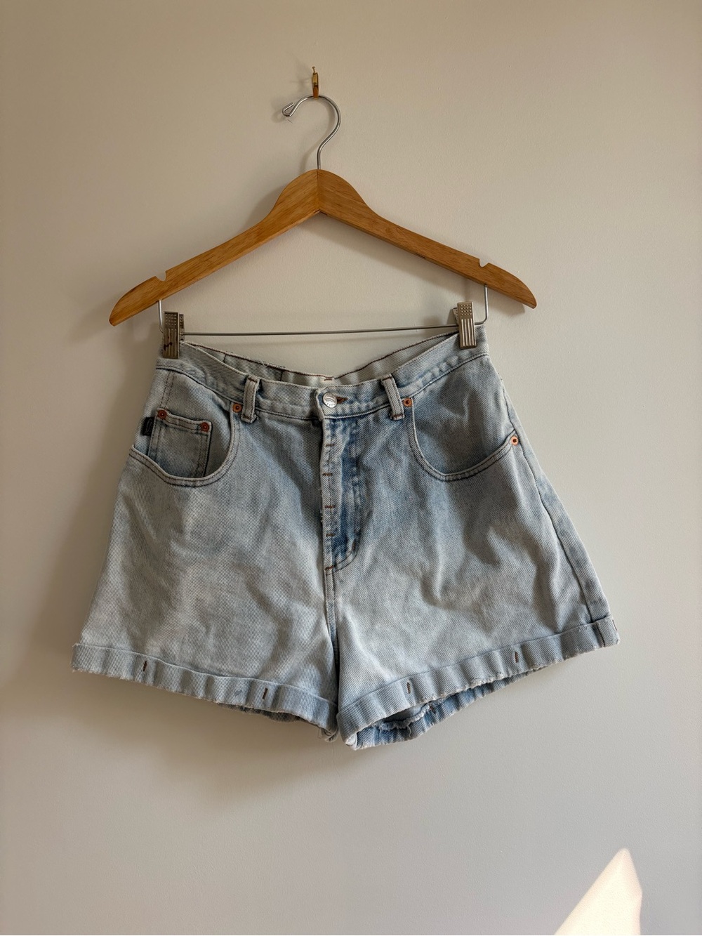 Vintage 80s  USA Steel Denim Shorts - Size 28/29